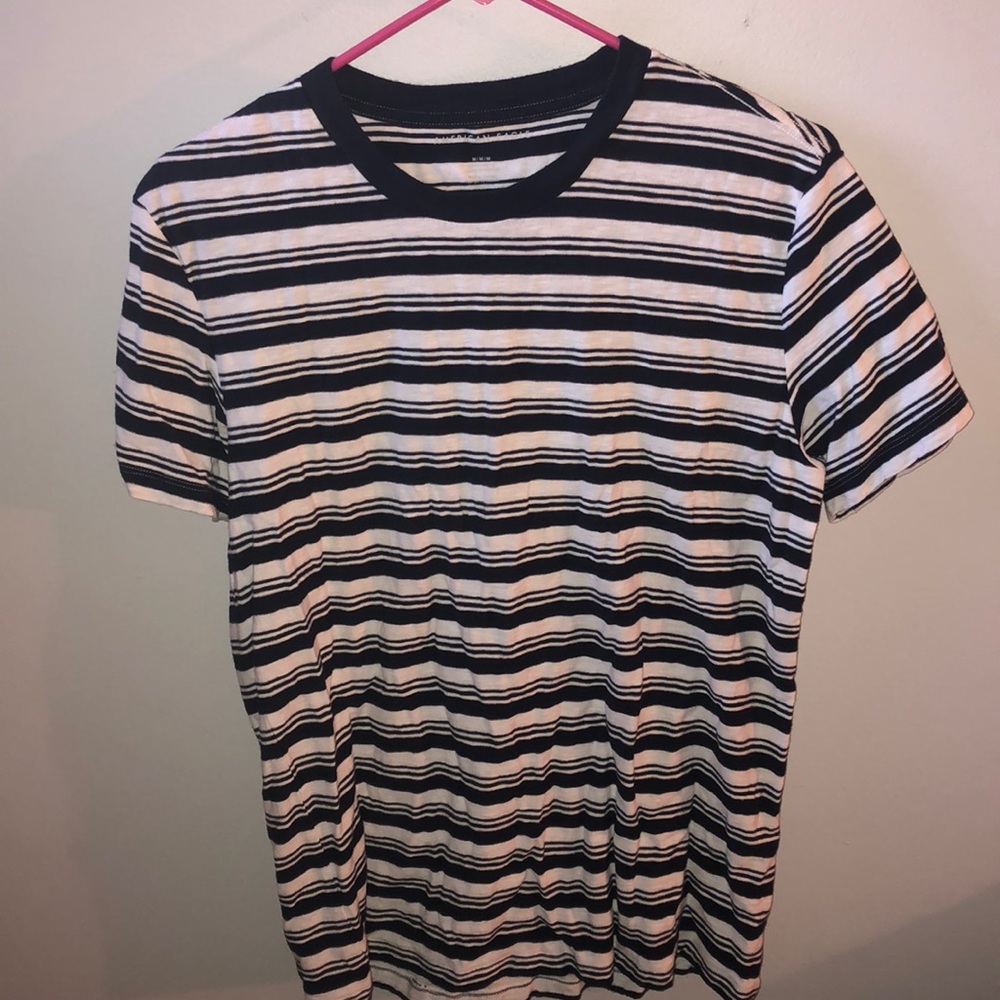 American Eagle Striped Shirt Medium
